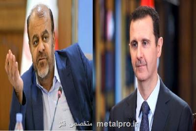 رستم قاسمی به دیدار بشار اسد می رود