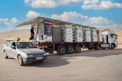 نخستین جایگاه سیار سی ان جی ساخت داخل در مرز خسروی فعال شد