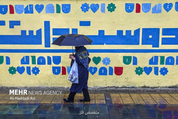 ادامه رگبار باران در نوار شمالی کشور کاهش نسبی دما از پنجشنبه